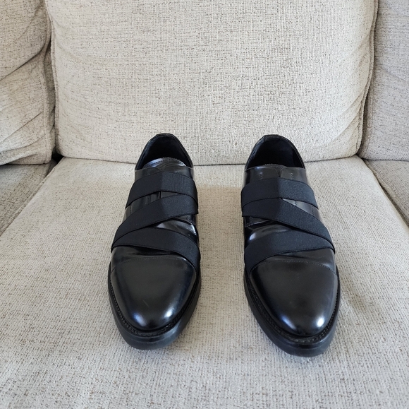 Zara Man Strap Shoes Black Mens Size 43 - Picture 2 of 7